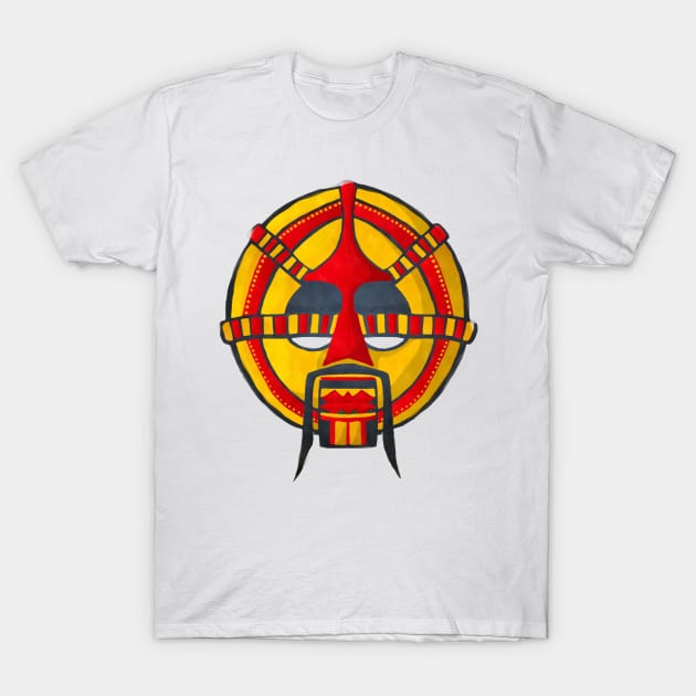 Watercolor tribal mask T-Shirt by lirch